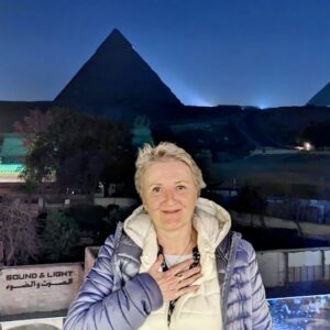 MariaCristina Teot bei den Pyramiden